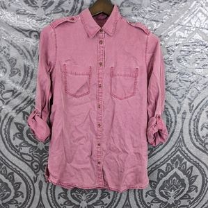 Express boyfriend cut faded pink Small